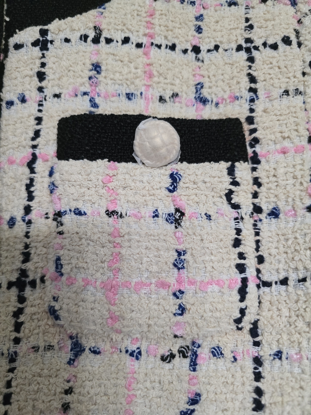 NWT English Factory Tweed Blazer Jacket With Gold Buttons - Picture 9 of 16